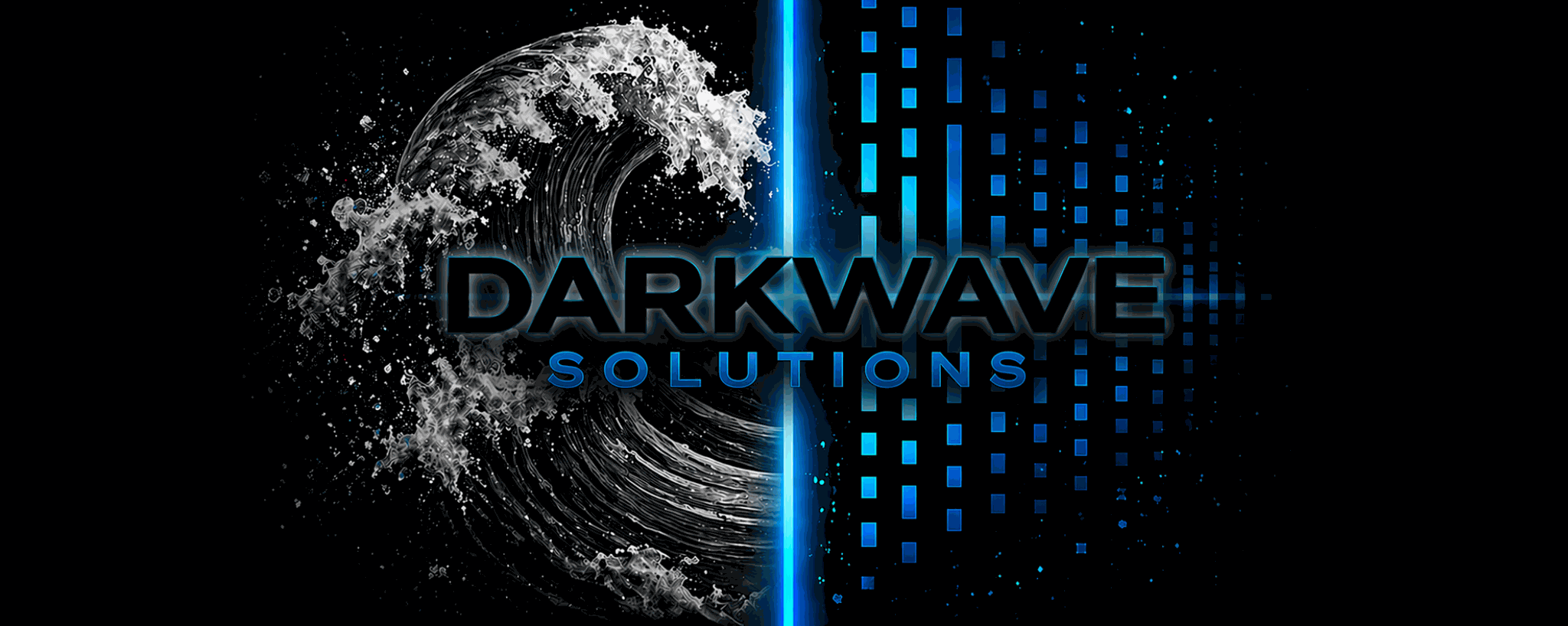 DARKWAVE SOLUTIONS official wave and digital brand composition